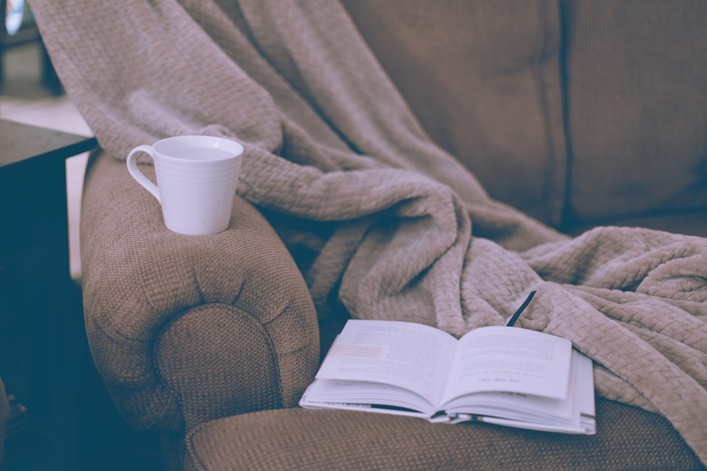 A calm, cozy corner at home